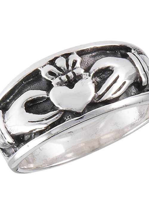 Claddagh Ring Heavy - Sterling Silver